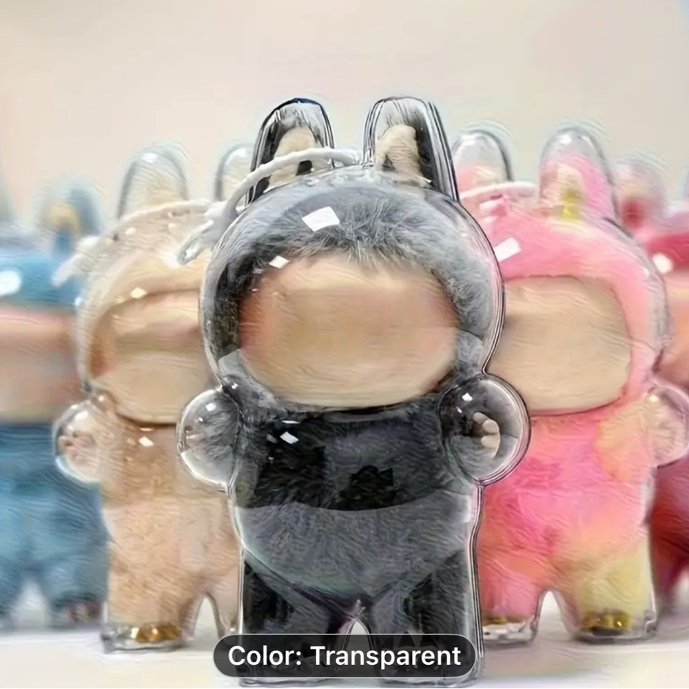 1pc Transparent Protective Case Labubu - Picture 7 of 12